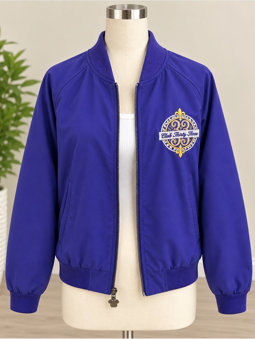 Disneyland Club 33 Exclusive Purple Bomber Jacket Size Small